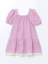 LC Waikiki Checkered Lace Detailed Girl'S Dress